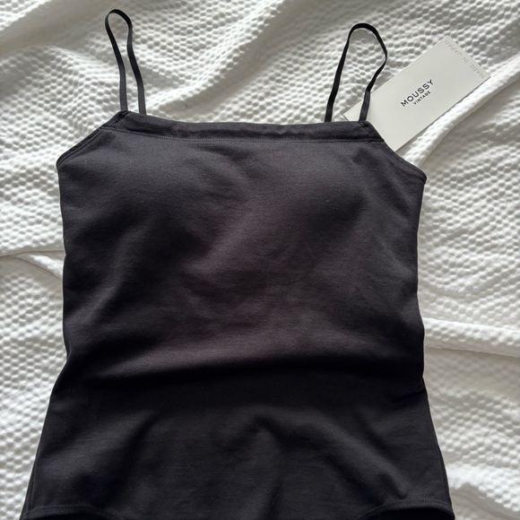 Moussy Black square neck cami body suit - Picture 4 of 13